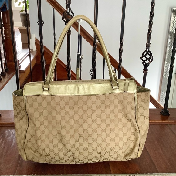 GUCCI canvas GG monogram tote bag💛💛💛 - Picture 2 of 16